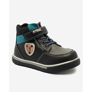 Resti Black boys' boots Wiasio- Footwear