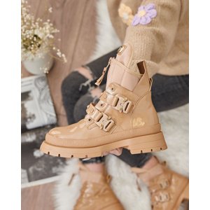 Resti Light brown women's bagger boots Hennobs