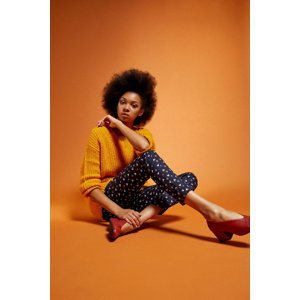 Marisse Printed Trousers Z-Sp-3010 Navy