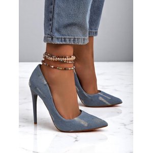 Resti Royal Fashion Women's Denim High Heel Pumps
