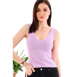 Z2009 DEWBERRY WOMEN'S CROCHET BLOUSE-LILAC