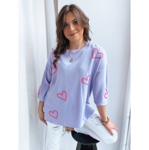 Sweter damski SWEET HEART liliowy Dstreet