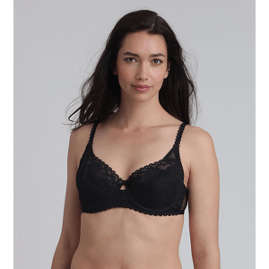 DIM 
PLAYTEX UNDERWIRE BALCONETTE BRA - Women's lace bra with underwire - black