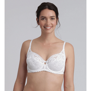 DIM 
PLAYTEX UNDERWIRE BALCONETTE BRA - Women's lace bra with underwire - white