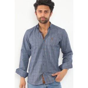 G711 DEWBERRY MEN'S SHIRT-NAVY BLUE