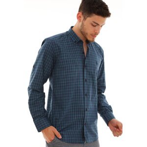 G724 DEWBERRY MEN'S SHIRT-NAVY-KHAKI