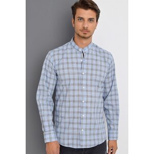 G618 DEWBERRY LINEN SHIRT-BLUE-NAVY BLUE