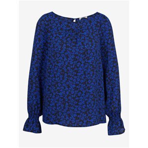 Orsay Black-Blue Ladies Floral Blouse - Ladies