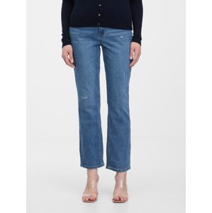 Orsay Dark Blue Womens Shortened Straight Fit Jeans - Women