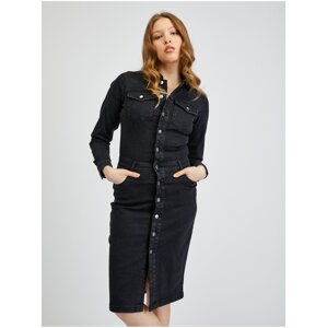 Orsay Black Denim Dress - Women