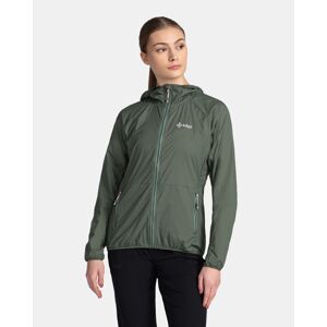 Women's ultralight outdoor jacket Kilpi ROSA-W Dark green