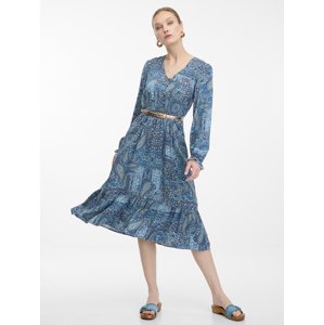 Orsay Blue Women's Patterned Midishats - Women