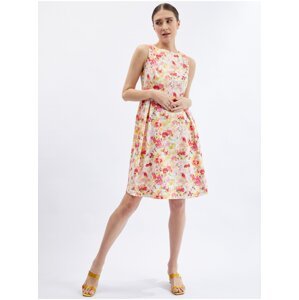 Orsay Red-Cream Women Floral Dress - Women