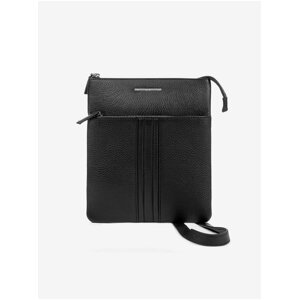 Black Men's Leather Crossbody Bag Geox - Men