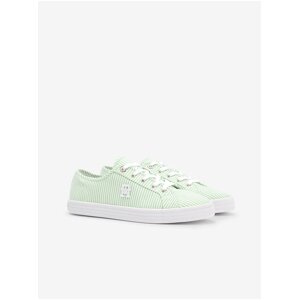 Light green women's striped sneakers Tommy Hilfiger - Women's