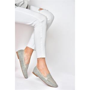 Fox Shoes P820940209 Gray Women's Flat-Soled Daily Women's Flats