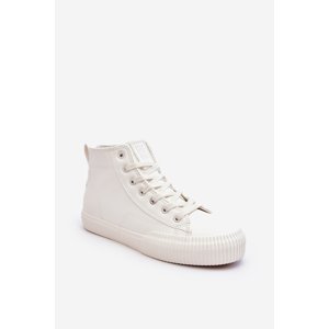 BIG STAR SHOES Women's Zip-Up Padded Sneakers White Big Star