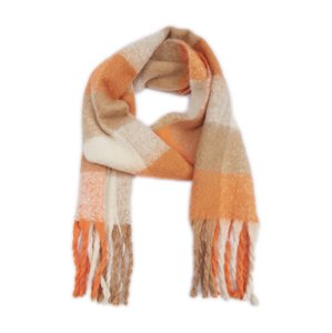 Orsay Orange-Beige Women's Plaid Scarf - Women's
