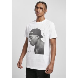 Tupac Cracked Background Tee white