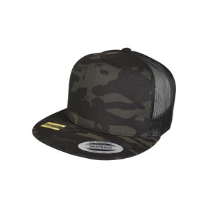 Black Multicam Trucker Cap