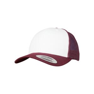 Retro Trucker Colorful Front Maroon/White/Chestnut