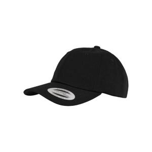 Low-profile black cotton twill
