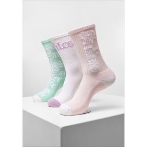 Endless Socks 3-pack white/lightrose/mint