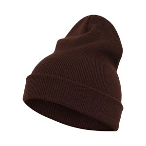 Long heavyweight cap of brown color