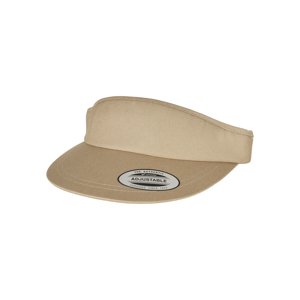 Flat Round Visor Cap Khaki