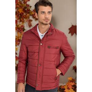 M8625 DEWBERRY MEN'S COAT-PLAIN BURGUNDY