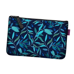 Bertoni Unisex's Pocket Cosmetic Bag Oleander Navy Blue