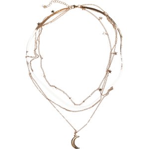 Necklace with star layering - gold color