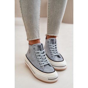 BIG STAR SHOES Warm Women's Platform Sneakers Eco Leather Big Star