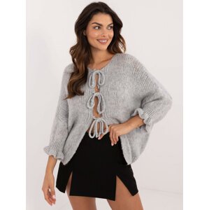 Grey women's oversize sweater