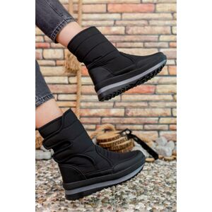 Riccon Black Unisex Snow Boots 0012802
