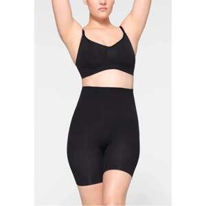 74153 Dewberry Body-Sliming Corset Shorts-BLACK