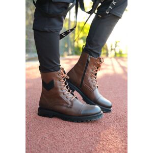 Riccon Tan Skin Men's Combat Boots 0012347