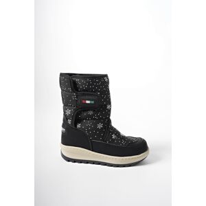 Riccon Ealgeth Kids Velcro Snow Boots Black Patterned