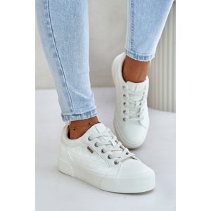Women's insulated platform sneakers Big Star white