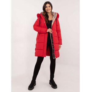 Red winter jacket