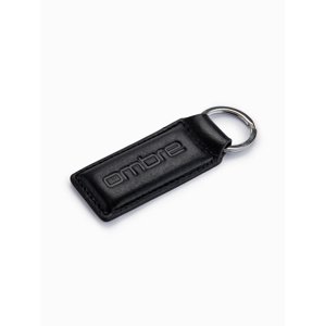 Ombre Men's key ring with snap hook - black