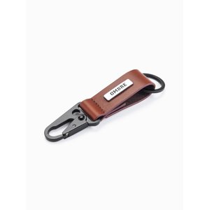 Ombre Men's key ring with snap hook - black