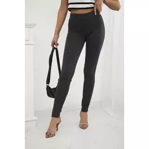 Happy Socks Cotton pants with cubic zirconia on the back pockets graphite