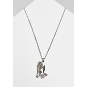 Pray Hands Necklace - Silver Color