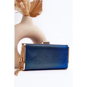 marka niezdefiniowana Small Formal Bag with Fringe Chionon Blue
