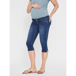 Blue maternity 3/4 slim fit jeans Mama.licious Lola - Women's