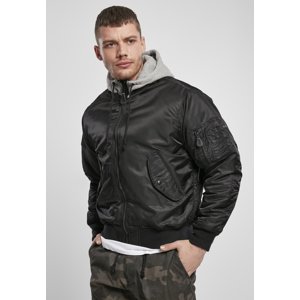 MA1 Hooded Bomber Jacket blk/grey
