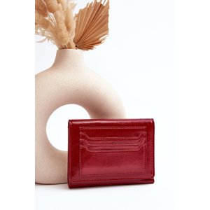 marka niezdefiniowana Women's Wallet Purse Made of Eco-leather Red Joanela
