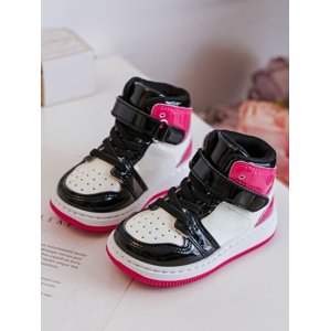 marka niezdefiniowana Children's Shiny Sports Shoes Pink and White Milara