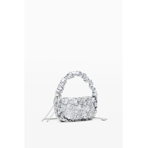 Women's handbag in silver color Desigual Flossy Eibar Mini - Women's
